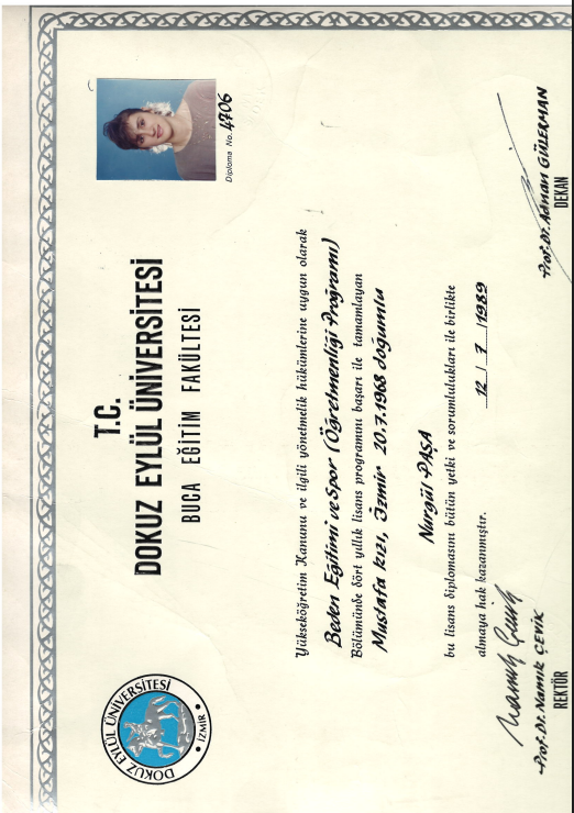 Beden Eğitimi Ve Spor Fakültesi Başarı Belgesi